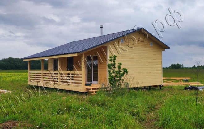 4 Каркасно-щитовой дом Д-34, 9х8м, 72 М², Тверская область, Зубцовский район, деревня Шевцово. (13)